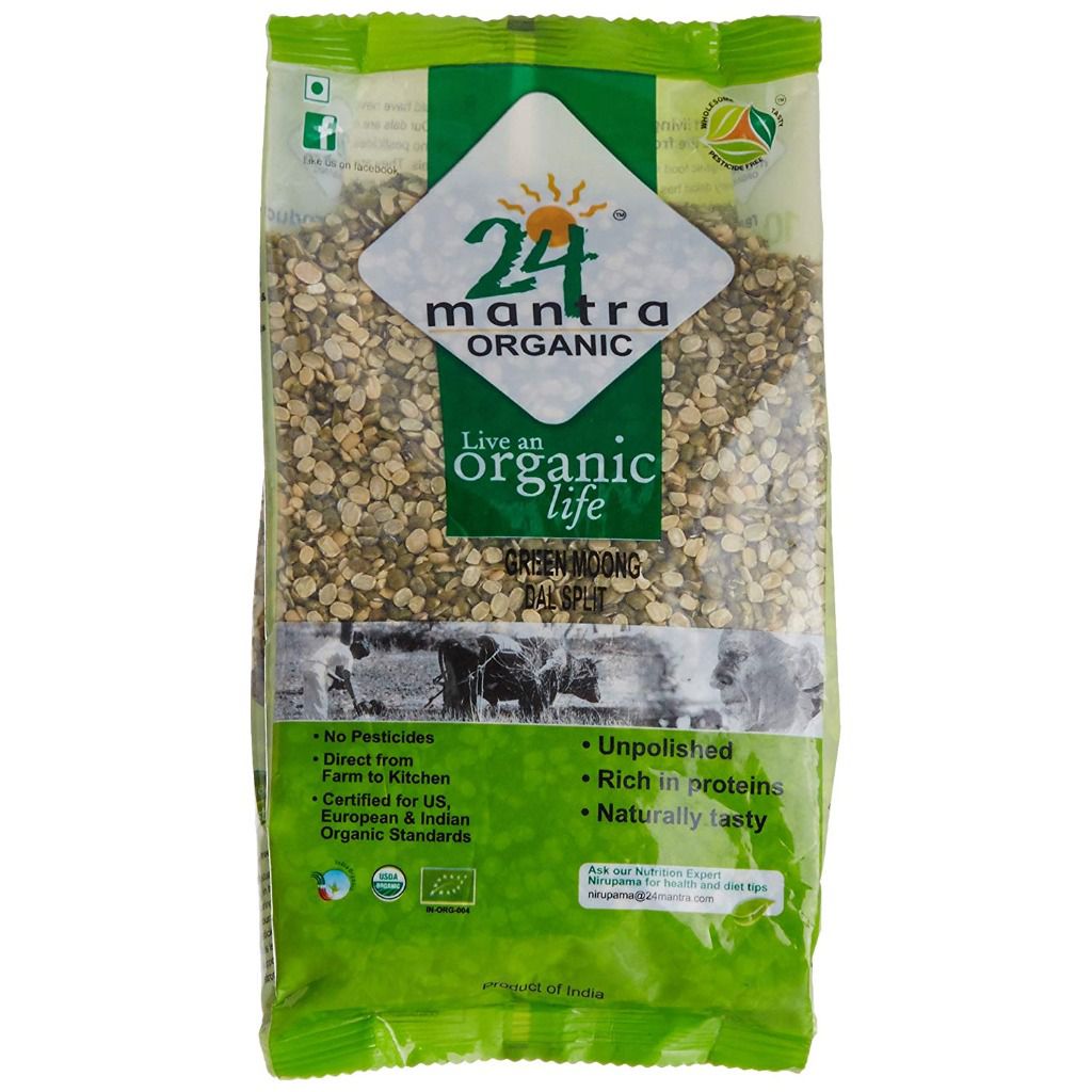 24 Mantra Organic Green Moong Dal Split