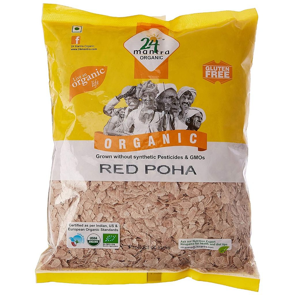 24 Mantra Organic Red Poha (Flattened Rice)