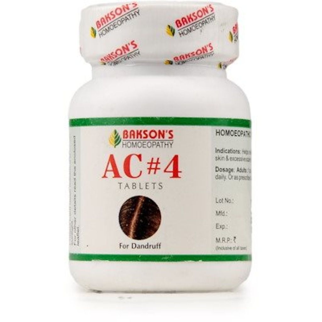 Bakson's AC 4 Tablets (Dandruff)
