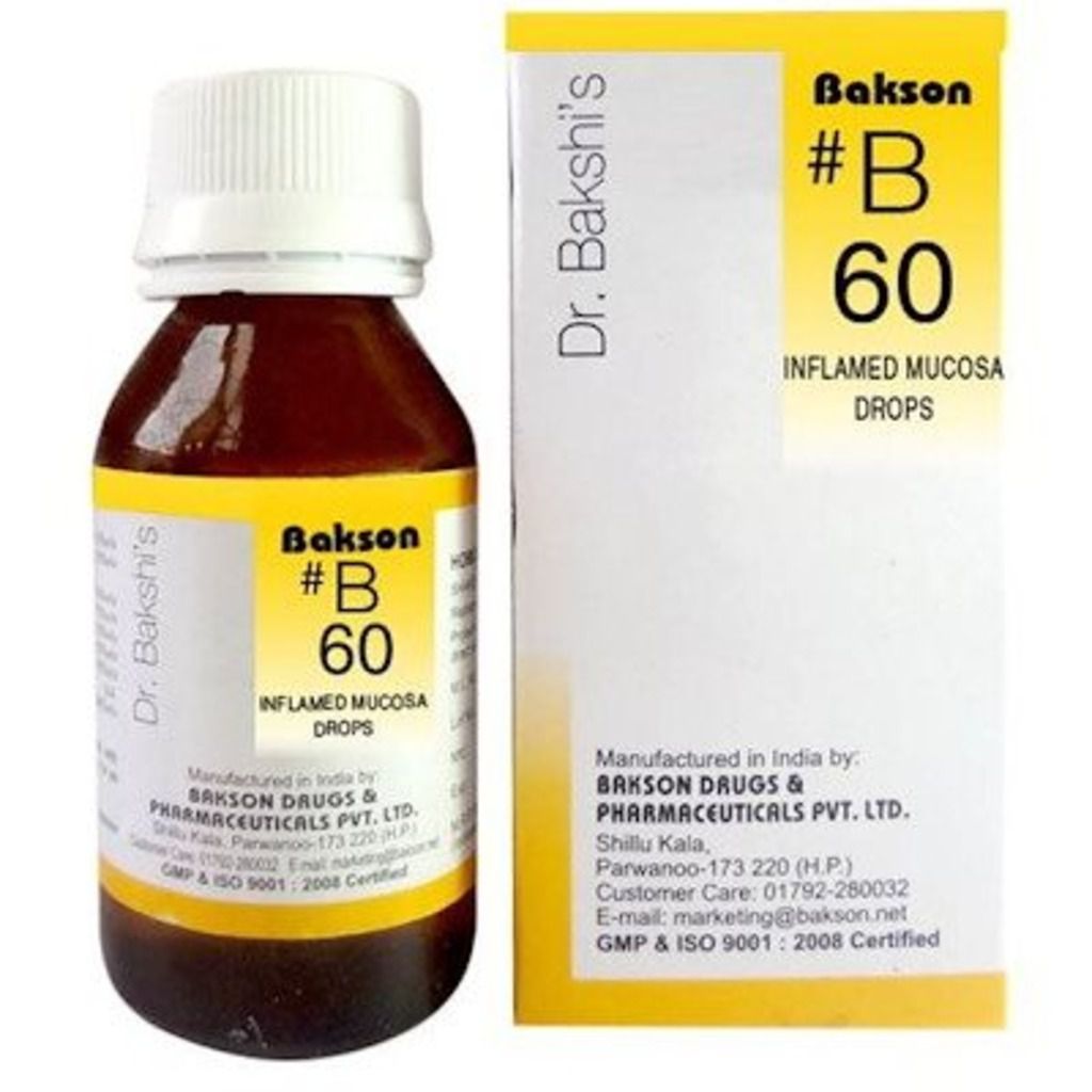 Bakson's B60 Inflamed Mucosa Drops