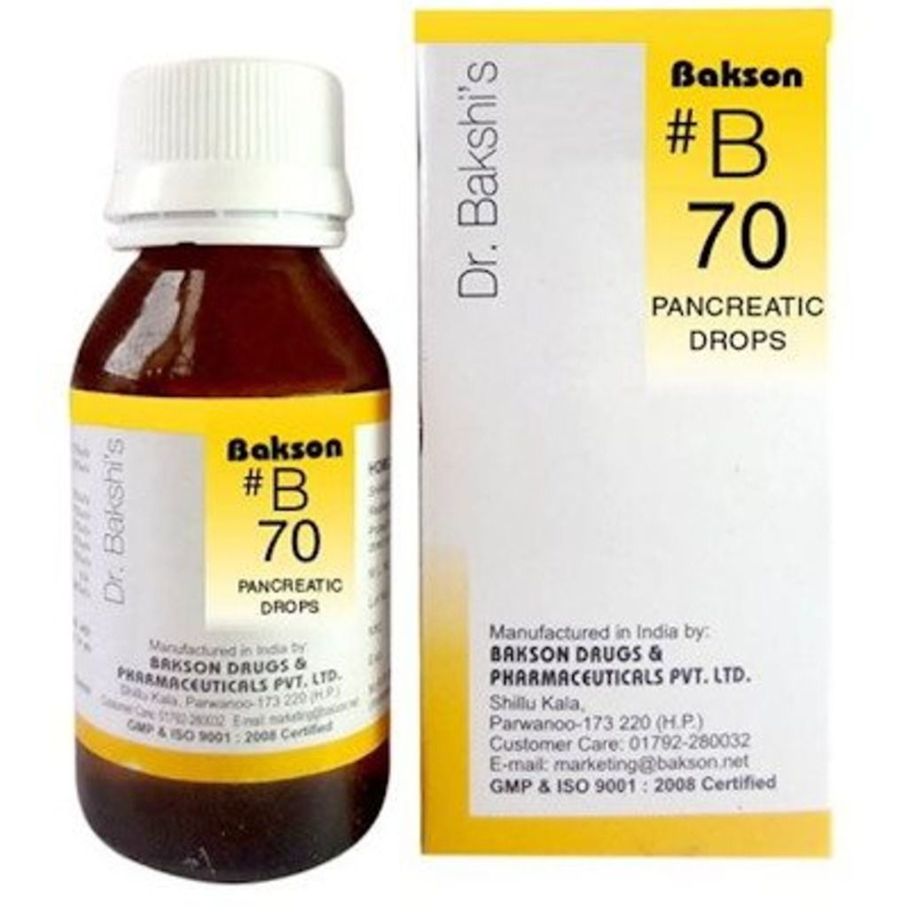 Bakson's B70 Pancreatic Drops