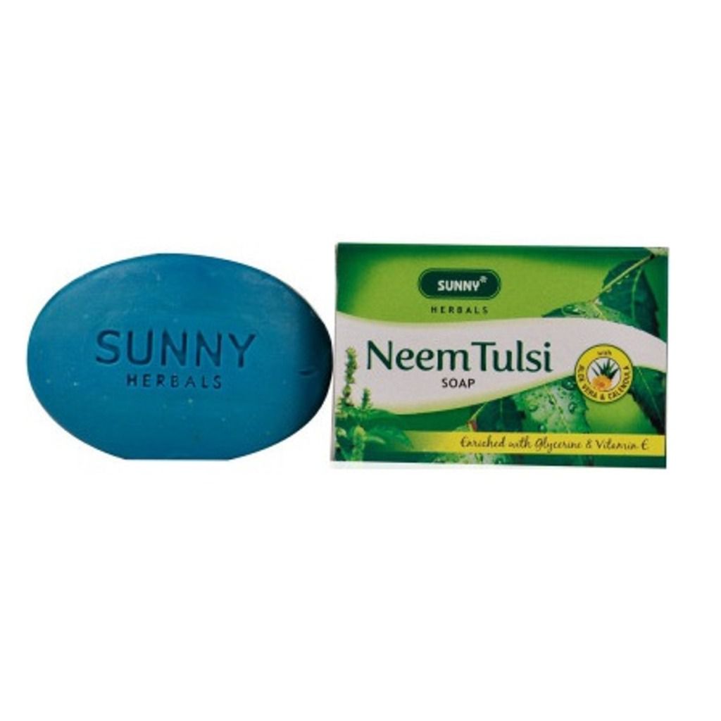 Bakson's Sunny Neem Tulsi Soap with Aloevera and Calendula