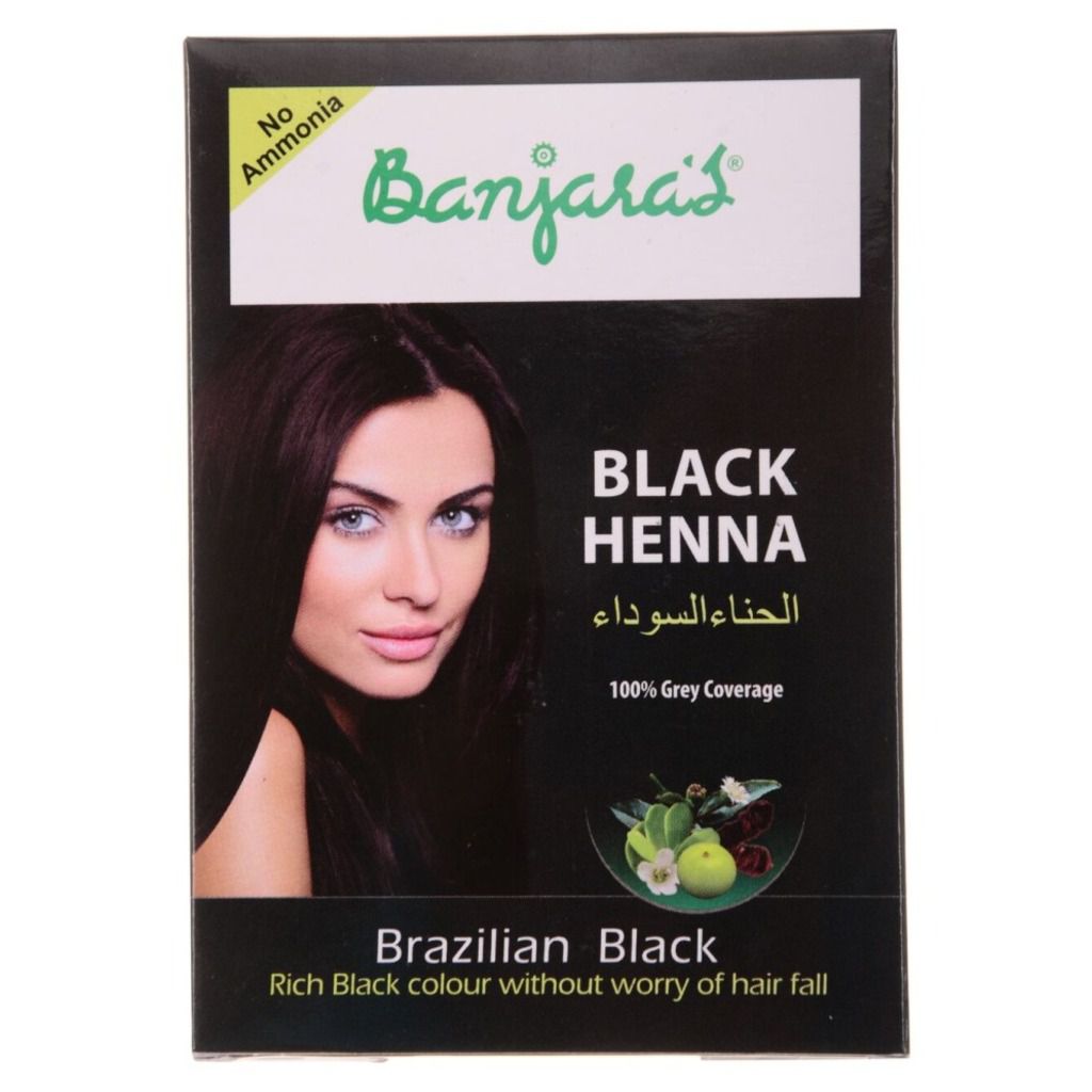 Banjaras Black Henna Hair Colour - Brazilian Black
