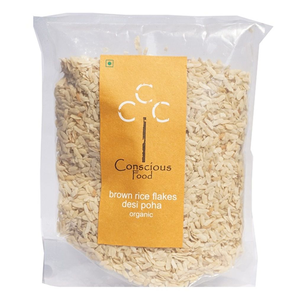 Conscious Food Brown Rice Flakes (Desi Poha)