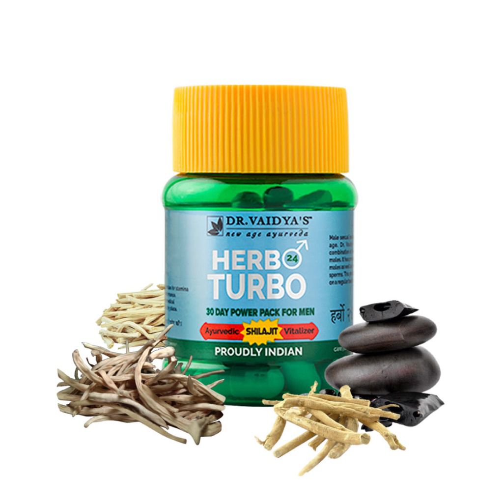 Dr. Vaidyas Herbo 24 Turbo - Ayurvedic Power Capsule for Men