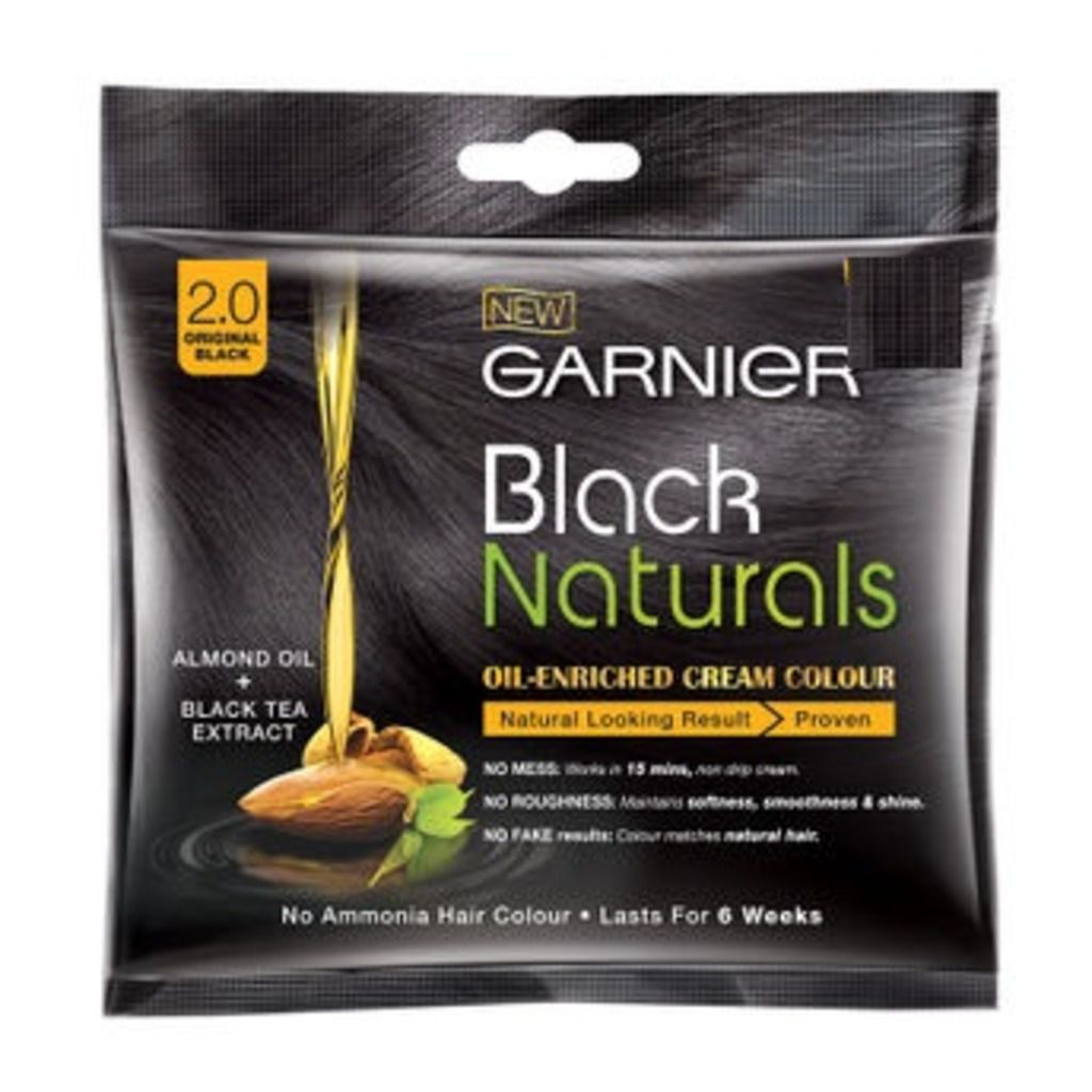 Garnier Black Naturals Oil Enriched Cream Hair Colour - (20 gm + 20 ml)