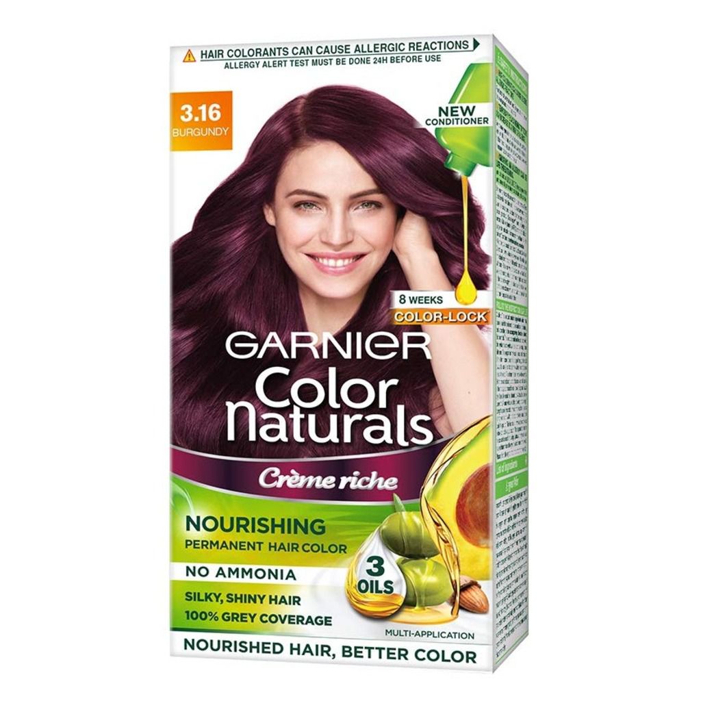 Garnier Color Naturals Creme Hair Color - Shade 3.16 Burgundy