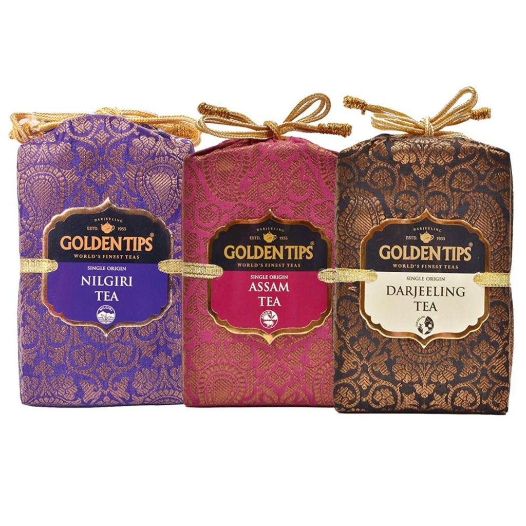 Golden Tips Brocade Bag Tea Combo
