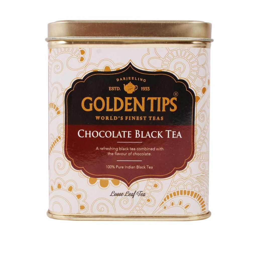 Golden Tips Chocolate Flavoured Black Tea Tin Can