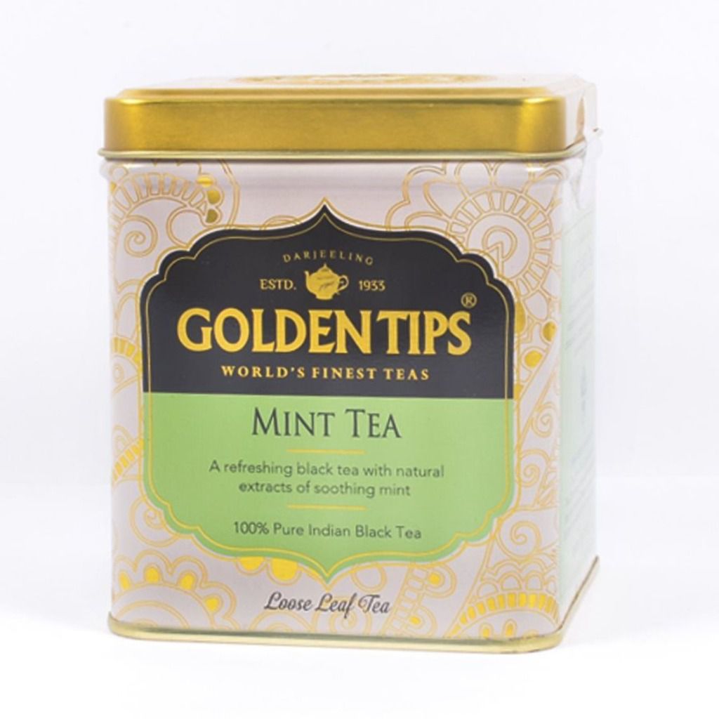 Golden Tips Mint Black Tea - Tin Can