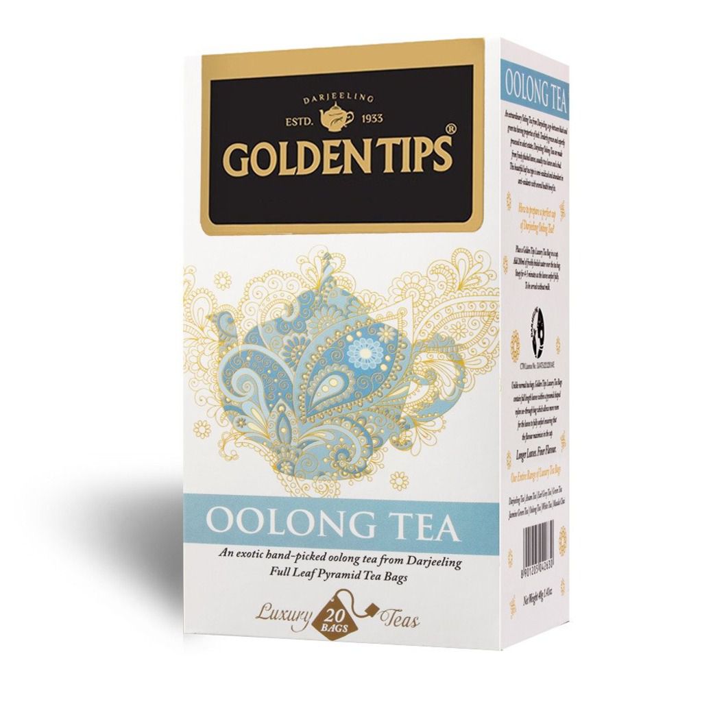 Golden Tips Oolong Tea Full Leaf Pyramid