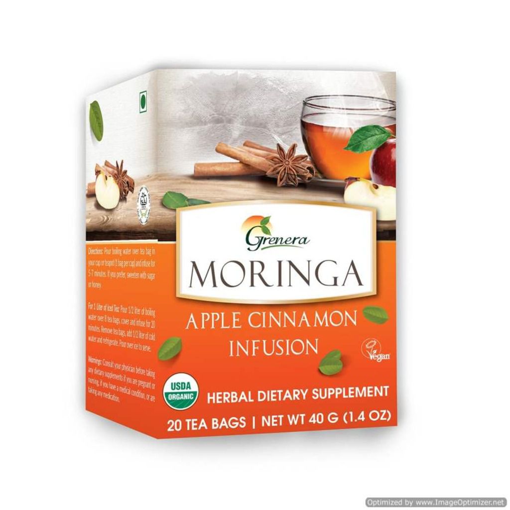 Green Moringa Apple Cinnamon Tea