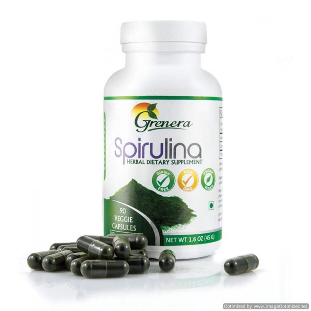 Grenera Organics Organic Spirulina Capsules