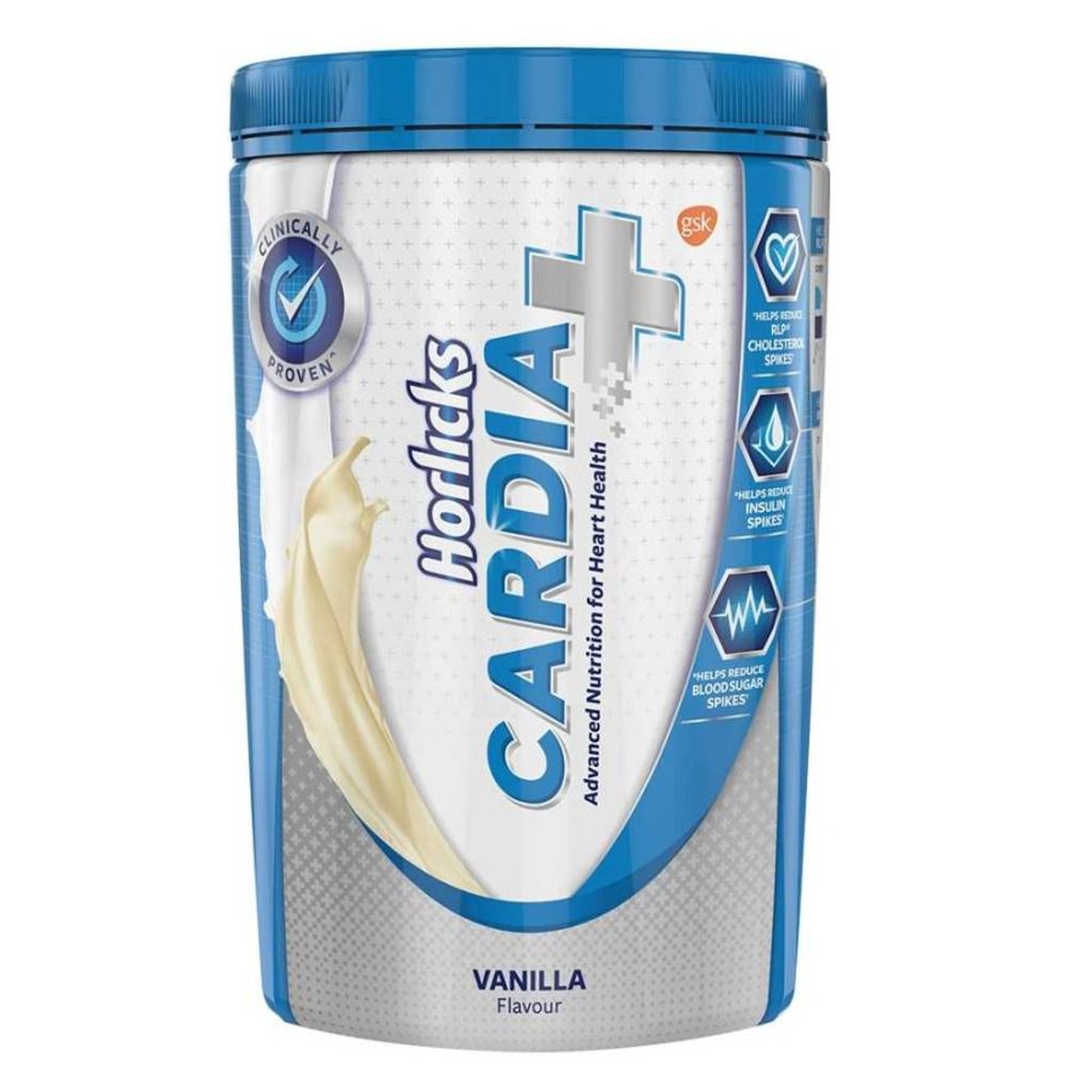 Horlicks Cardia Plus Health and Nutrition Drink Pet Jar - Vanilla Flavor