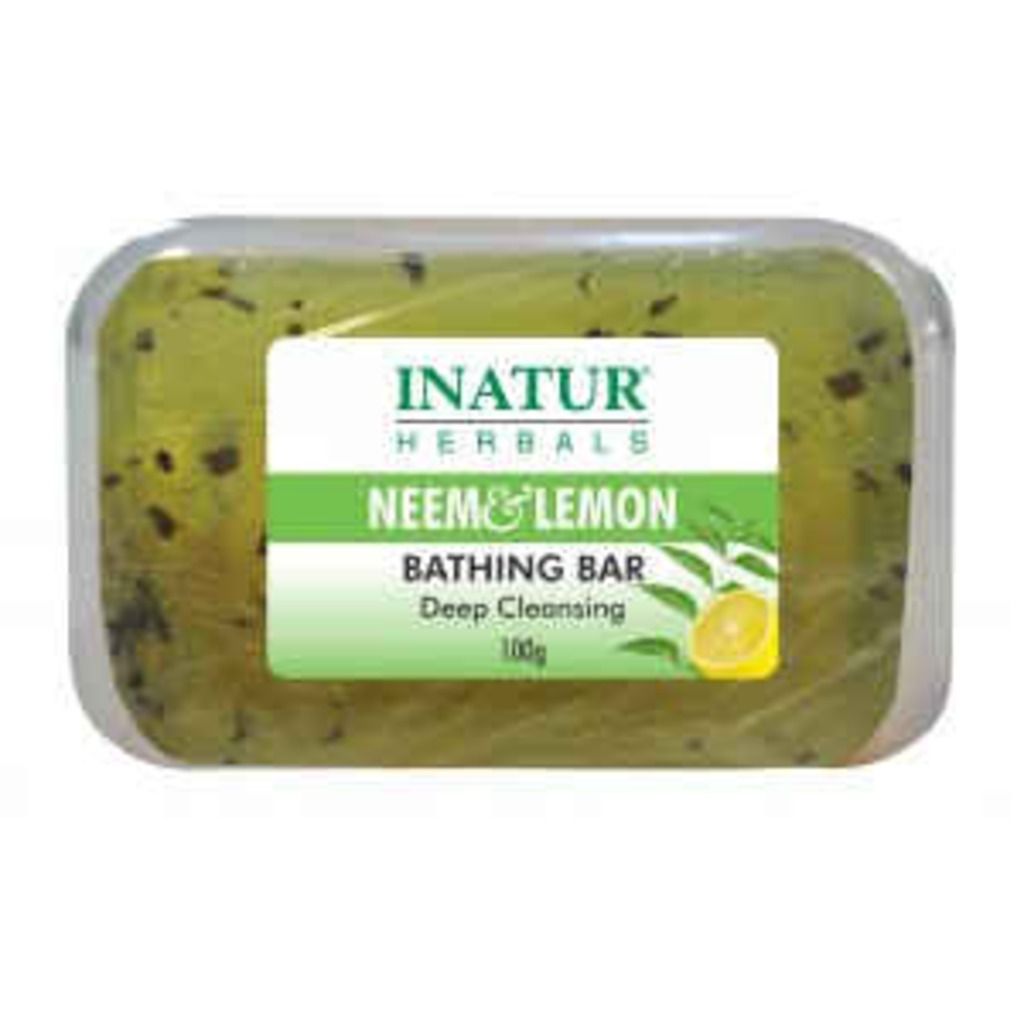 Inatur Neem & Lemon Bathing Bar