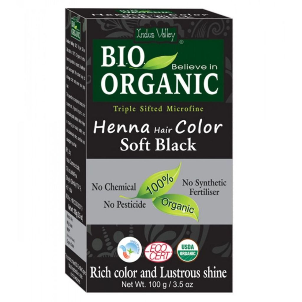 Indus Valley Bio Organic Soft Black Henna Hair Color