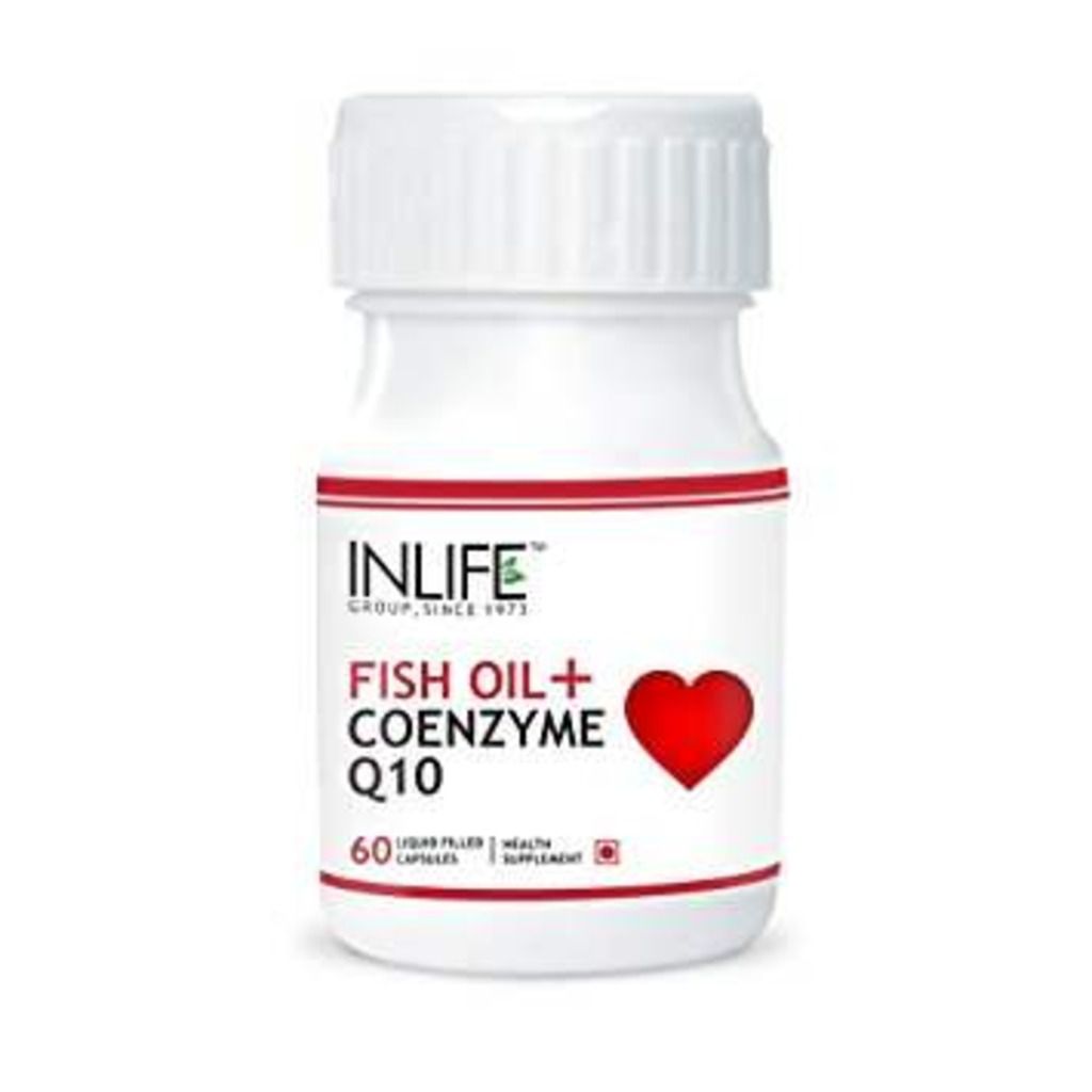 INLIFE Fish Oil + Coenzyme Q10 Capsules