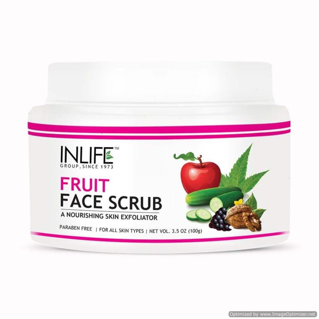 Inlife Fruit Face Scrub, Paraben Free