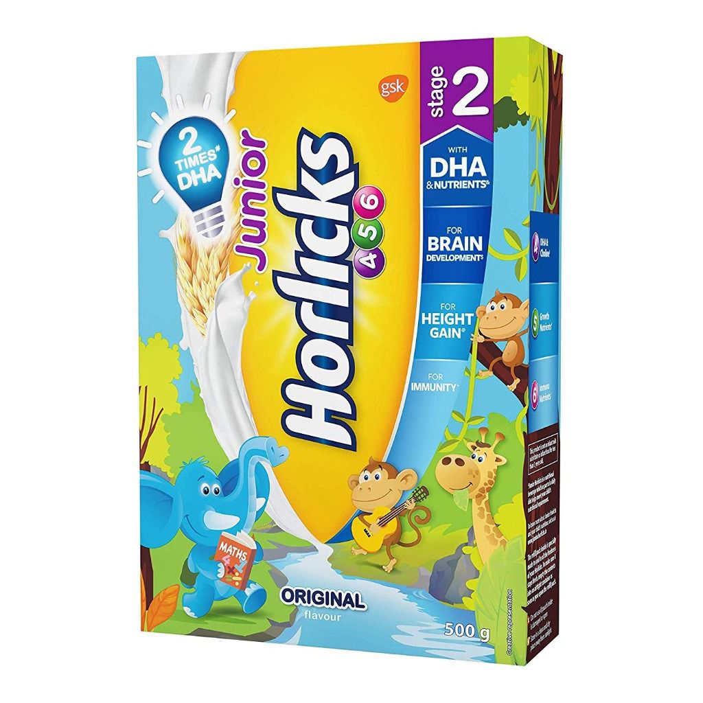 Junior Horlicks Stage 2 ( 4 - 6 years ) Health and Nutrition Drink Refill pack - Original Flavor
