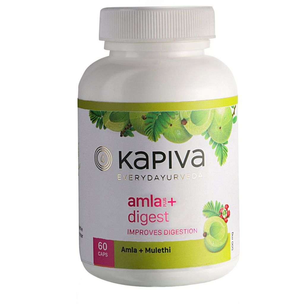 Kapiva 100% Organic 60 Veg Amla + Digest Capsules