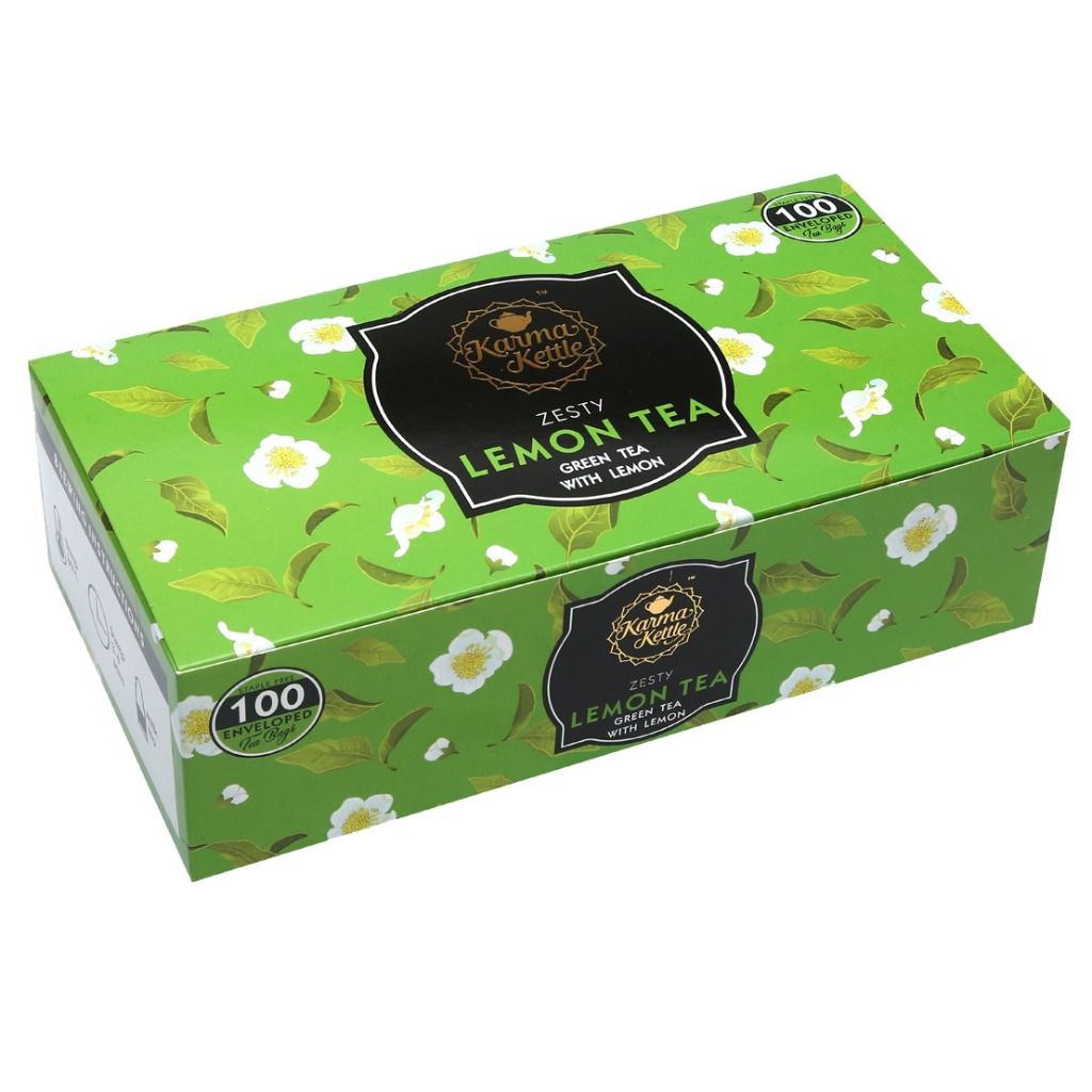 Karma Kettle Lemon 100 Tea Bag Box