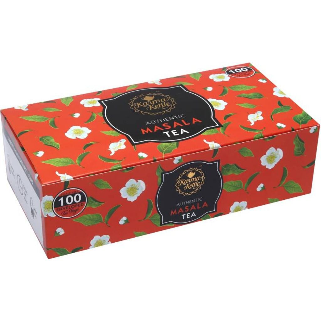 Karma Kettle Masala 100 Tea Bag Box