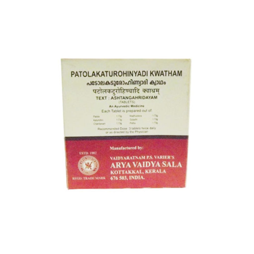 Kottakkal Ayurveda Patolakaturohinyadi Kwatham Tablets