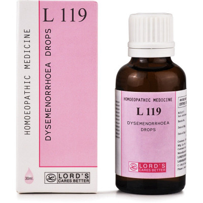 Lords Homeo L 119 Dysemenorrhoea Drops 
