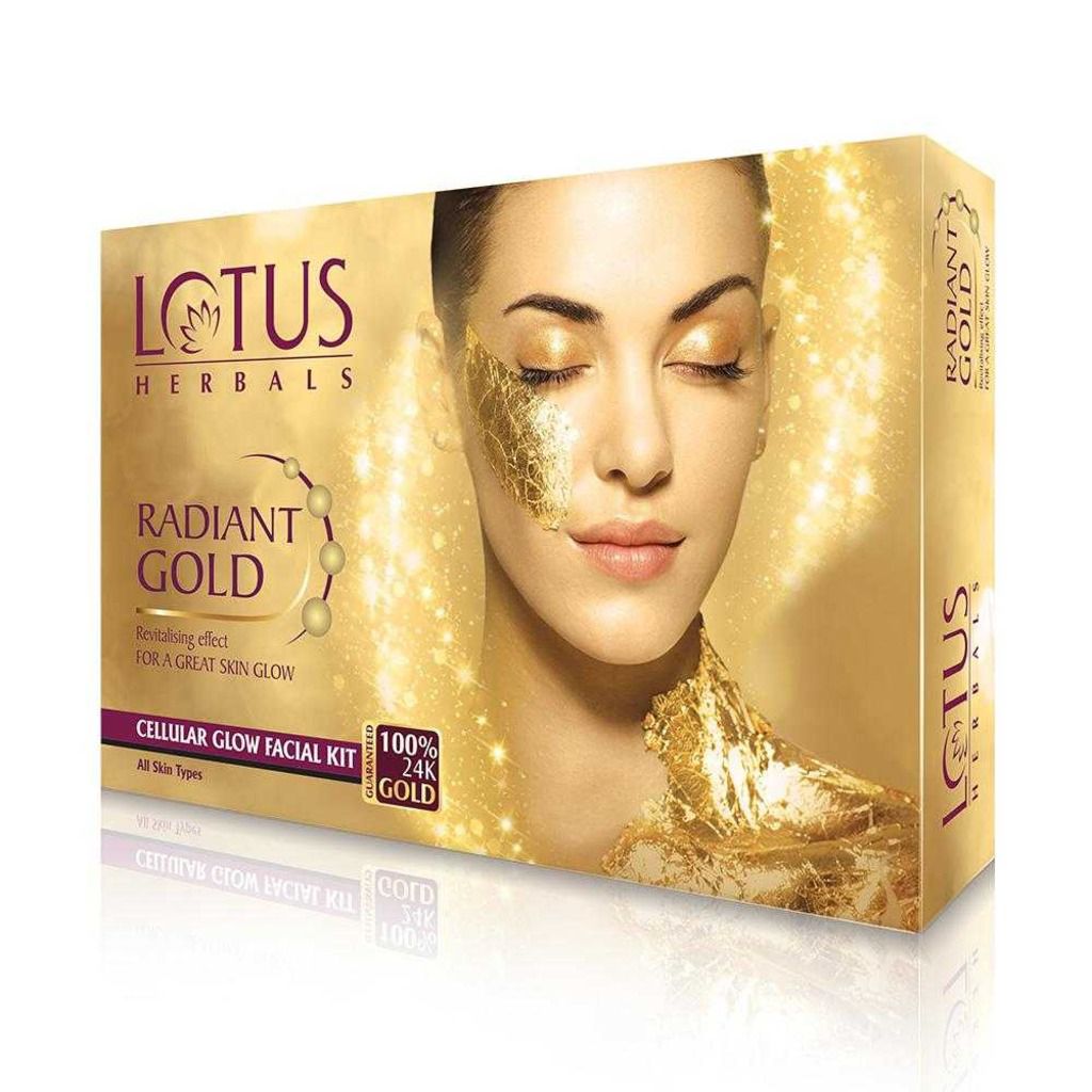 Lotus Herbals Radiant Gold Cellular Glow Single Facial Kit