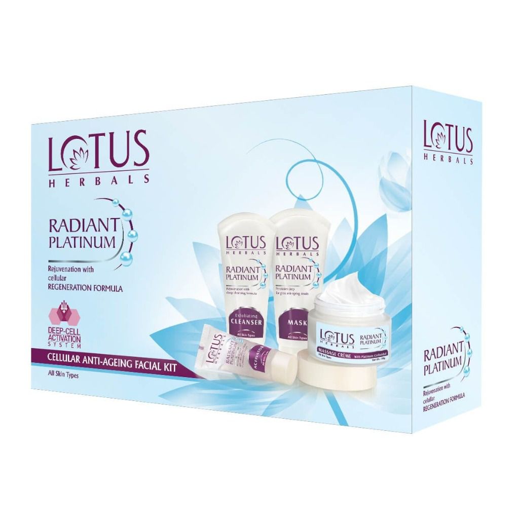 Lotus Herbals Radiant Platinum Cellular Anti-Ageing Facial Kit