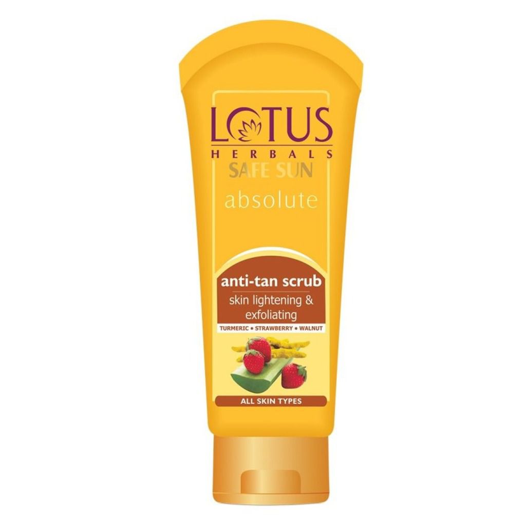 Lotus Herbals Safe Sun Absolute Anti - Tan Skin Lightening and Exfoliating Scrub