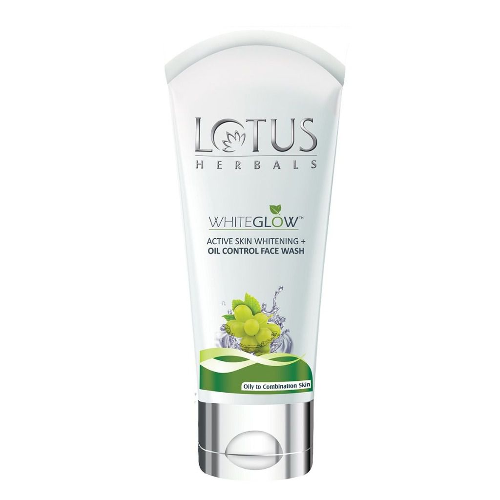 Lotus Herbals Whiteglow Active Skin Whitening + Oil Control Face Wash