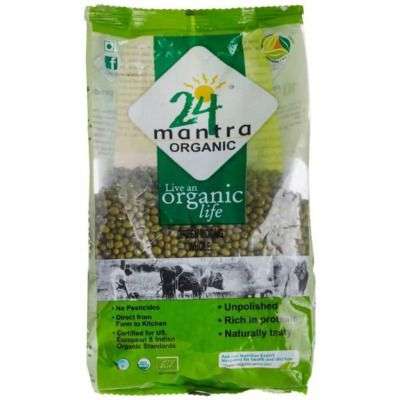 Buy 24 Mantra Organic Green Moong Dal Whole