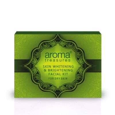 Aroma Treasures Skin Whitening & Brightening Facial Kit For Dry Skin