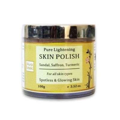 Auravedic Pure Lightening Skin Polish Scrub with Sandal Turmeric