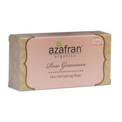 Azafran Organics Rose Geranium Skin Refreshing Soap (eco)