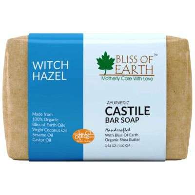 Bliss of Earth Witch Hazel Castile Bar Soap
