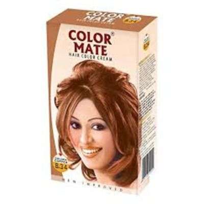 Color Mate Hair Color Cream - Golden Copper 8.34