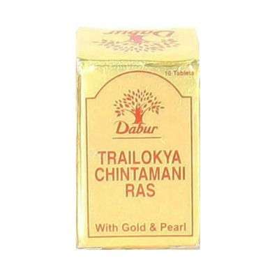 Dabur Trailokya Chintamani Ras with Gold Tabs