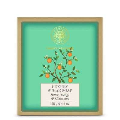 Forest Essentials Bitter Orange and Cinnamon Luxury Sugar Soap