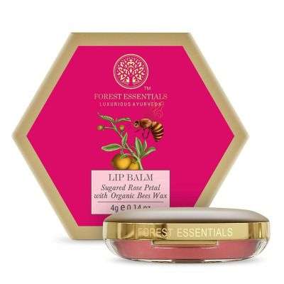 Forest Essentials Luscious Lip Balm - Sugared Rose Petal
