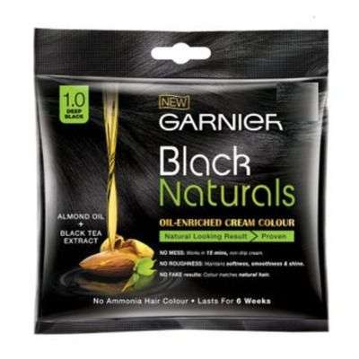 Buy Garnier Black Naturals Oil Enriched Cream Hair Colour - (20 gm + 20 ml)