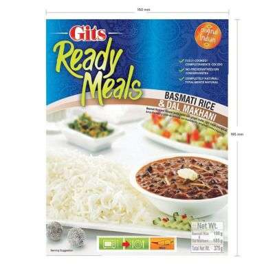 Buy Gits Ready to Eat Basmati Rice and Dal Makhani Combo Meal