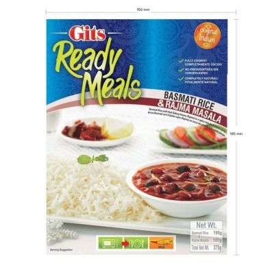 Gits Ready to Eat Basmati Rice & Rajma Masala - Combo Meal
