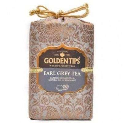 Golden Tips Earl Grey Darjeeling Black Tea Brocade Bag