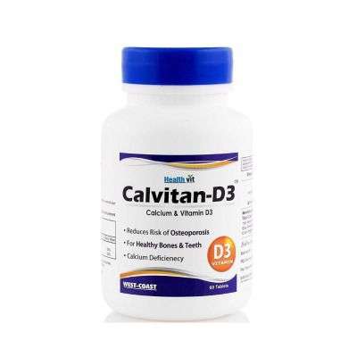 Buy Healthvit Calvitan-D3 Calcium and Vitamin D3 Tablets