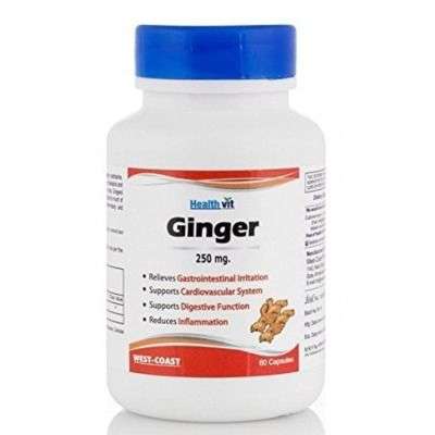 Buy Healthvit Ginger Powder 250 Mg Capsules
