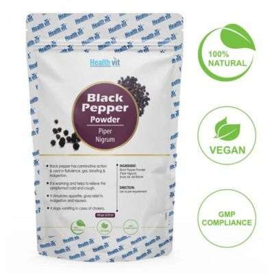 Healthvit Natural Black Pepper (Piper Nigrum) Powder