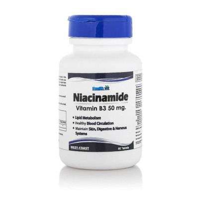 Healthvit Niacinamide Vitamin B3 50 mg