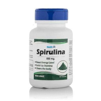 Buy Healthvit Spirulina 500 mg Capsules
